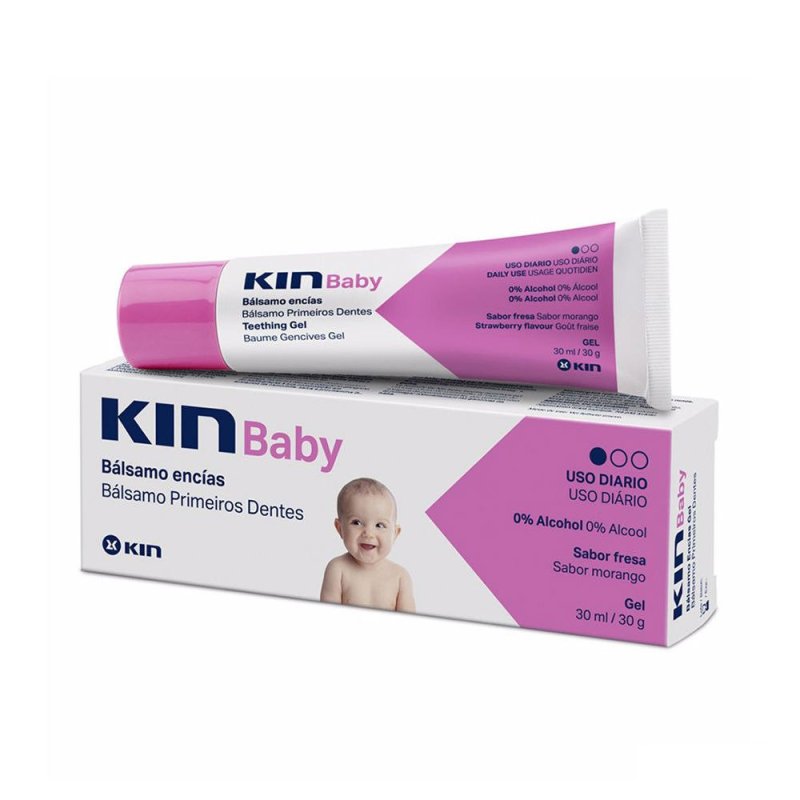 Kin Baby bálsamo encías gel fresa 30 ml