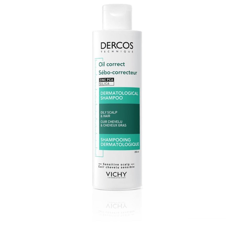 Dercos champú tratamiento sebo-control elimina el exceso de sebo sin resecar 200 ml