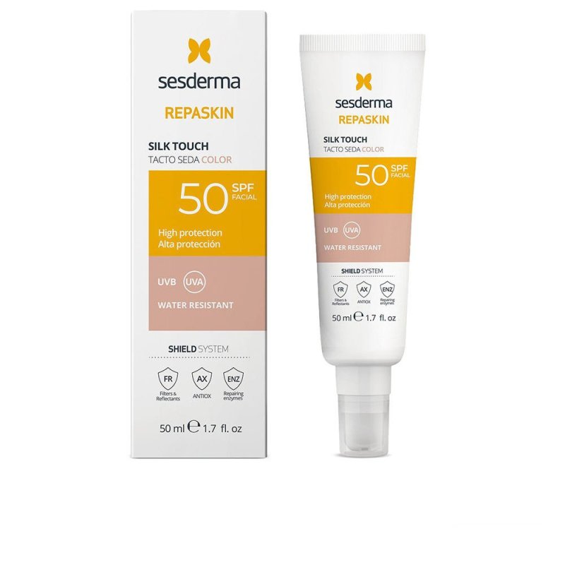 Repaskin Facial tacto seda con color Spf50 50 ml