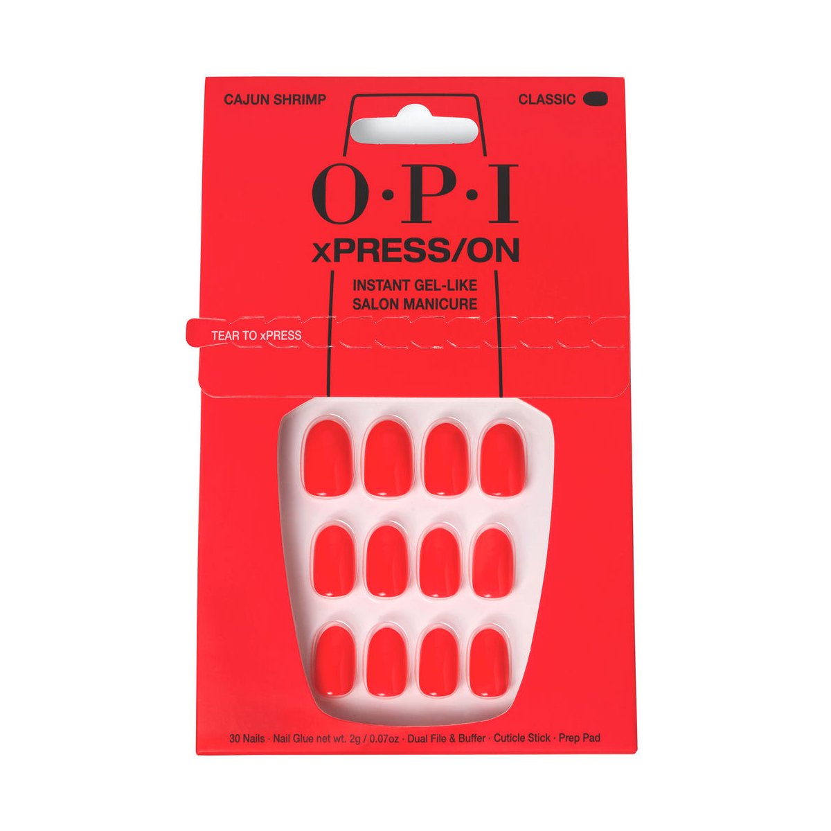 Opi xPRESS/ON Uñas Artificiales Tonos Icónicos Malaga Wine 30 u