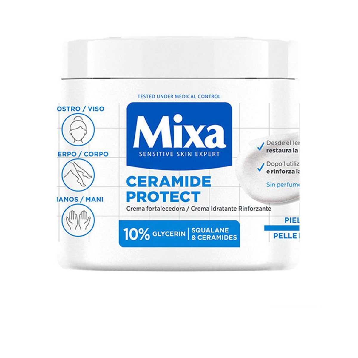 Mixa Ceramide Protect crema fortalecedora piel muy seca 400 ml
