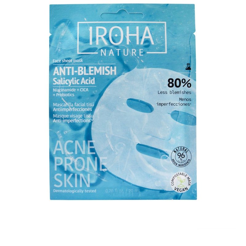 Anti-Blemish mascarilla facial tisú anti-imperfecciones 1 u