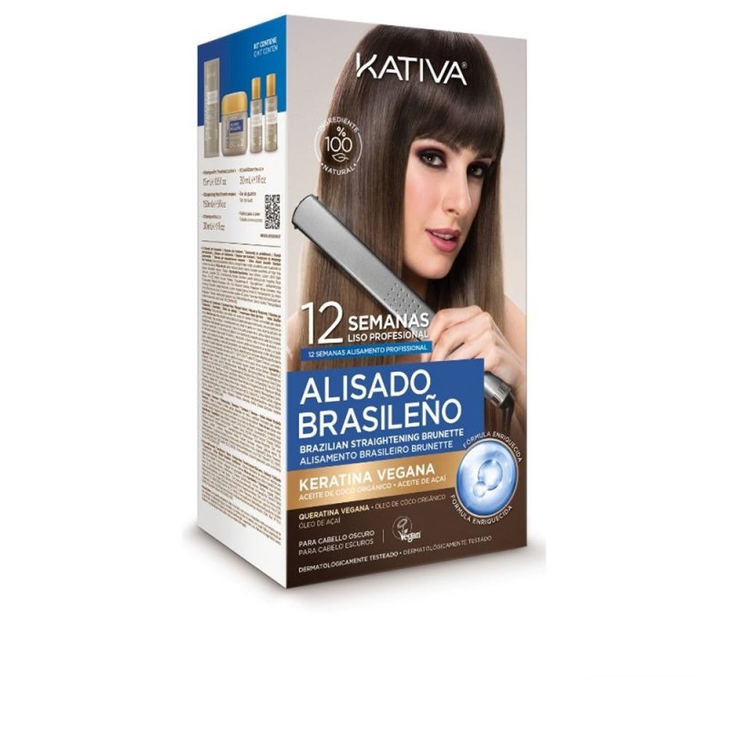 Kativa Profesional Alisado Brasileño Pro Dark Estuche 6 pz