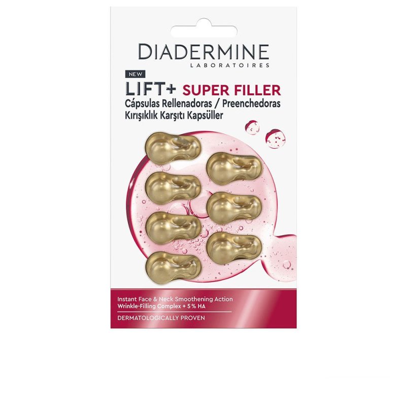 Lift + Super Filler rellenador alisante rostro y cuello cápsulas 7 u