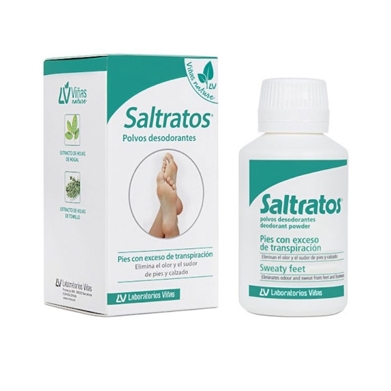 Saltratos Pies con Exceso de Transpiración polvos desodorantes 50 gr