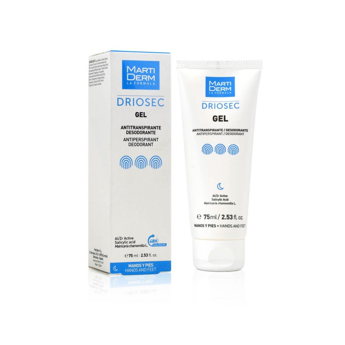 Driosec gel antitranspirante para manos y pies 75 ml