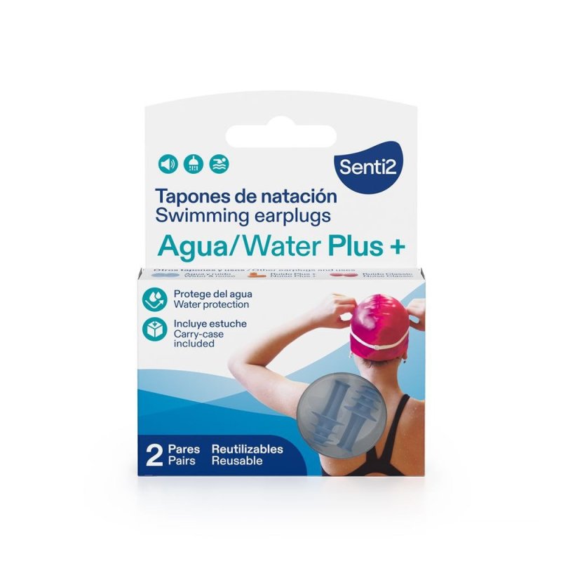 Agua Plus+ tapones de natación 2 u