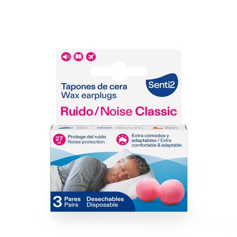 Ruido tapones de cera 3 u