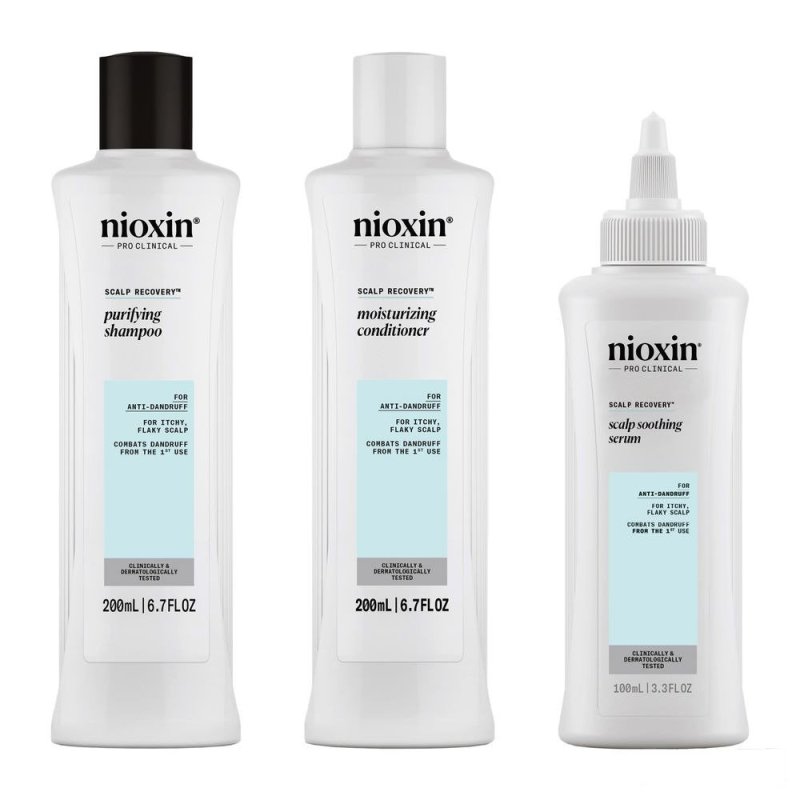 Scalp Recovery - Kit Anticaspa - Cuero cabelludo descamado y con picor 3 u