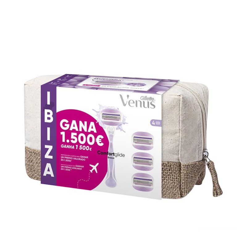 Gillette Venus Breeze Neceser Ibiza máquina + 4 recambios