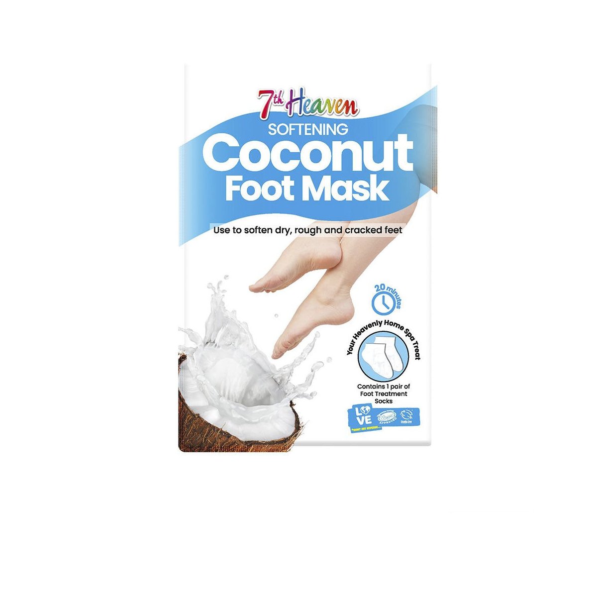 Coconut mascarilla pies 1 u