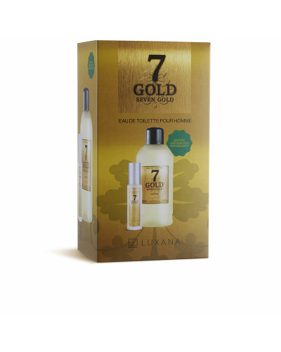 Set de Perfume Hombre Luxana Seven Gold 2 Piezas