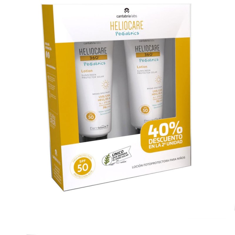 Heliocare 360° Pediatrics protector solar loción Spf50 pack 2 x 200 ml