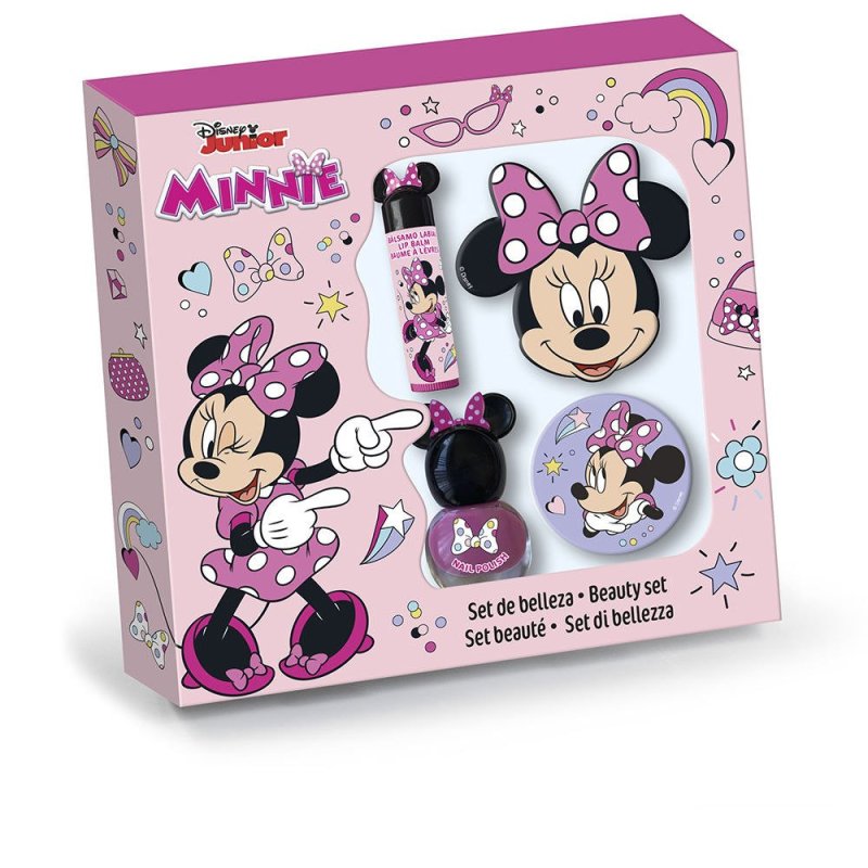 Minnie Belleza Maquillaje Estuche 4 pz