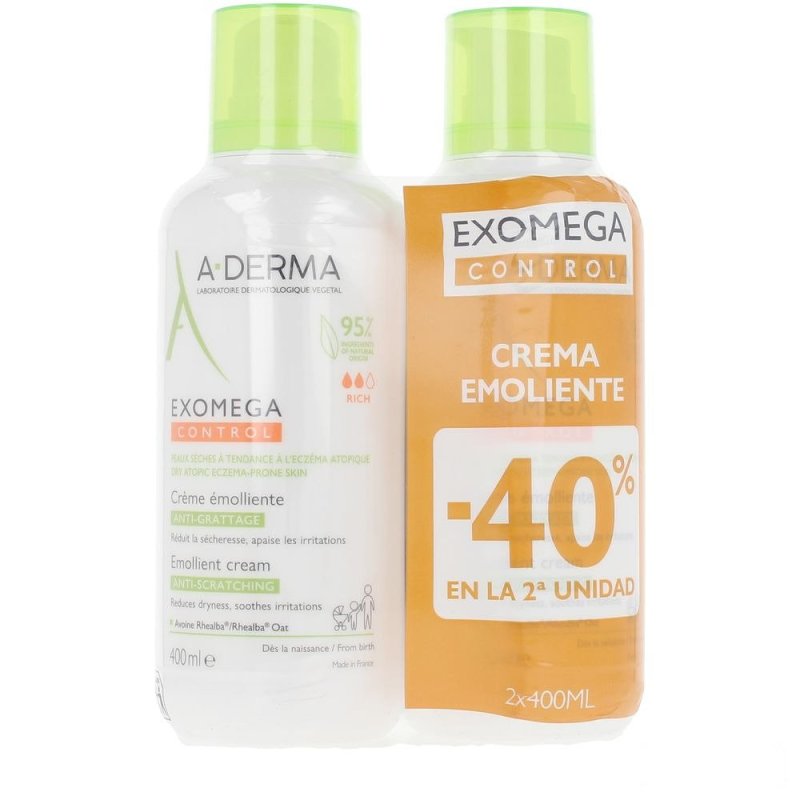 Exomega Control crema emoliente pack 2 x 400 ml