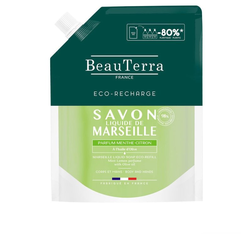 Marseille jabón menta-limón recarga 900 ml
