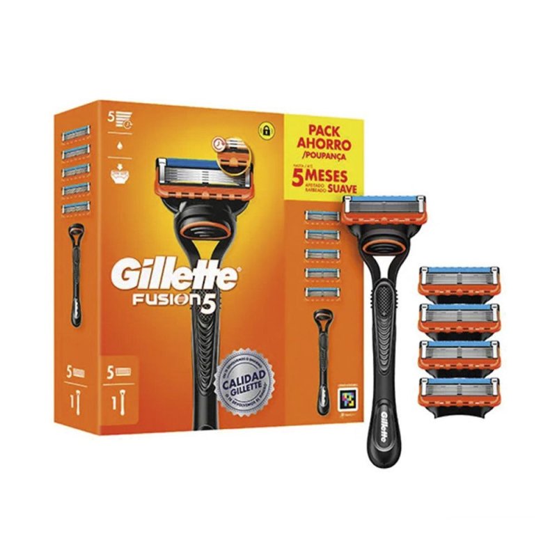 Gillette Fusion 5 máquina + 5 recambios