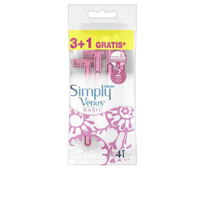Gillette Venus 2 Simply Basic maquinilla desechable 4 u