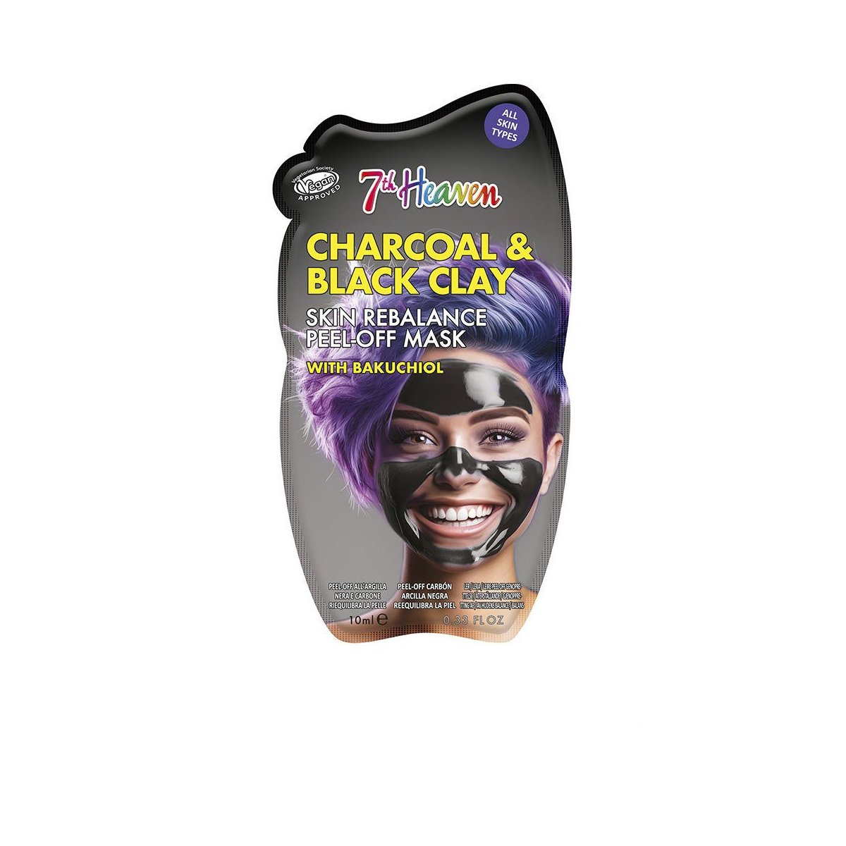 Peel-Off Charcoal & Black Clay carbón y arcilla negra 10 ml