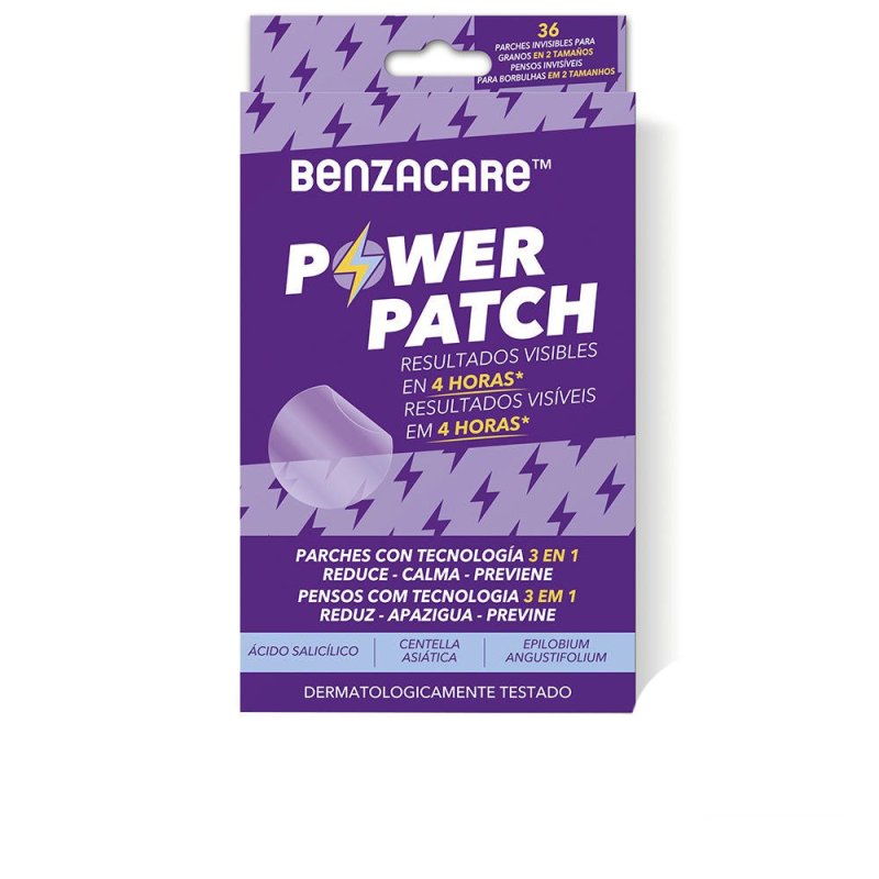 Benzacare Power Patch parche invisible ultraligero y ultrafino 36 u