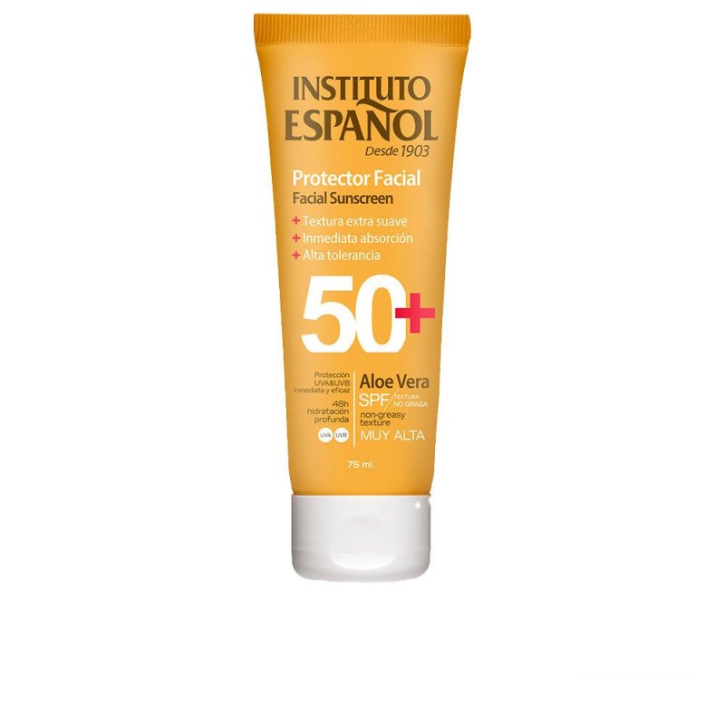 Protector Solar facial Aloe Vera tubo Spf50+ 75 ml