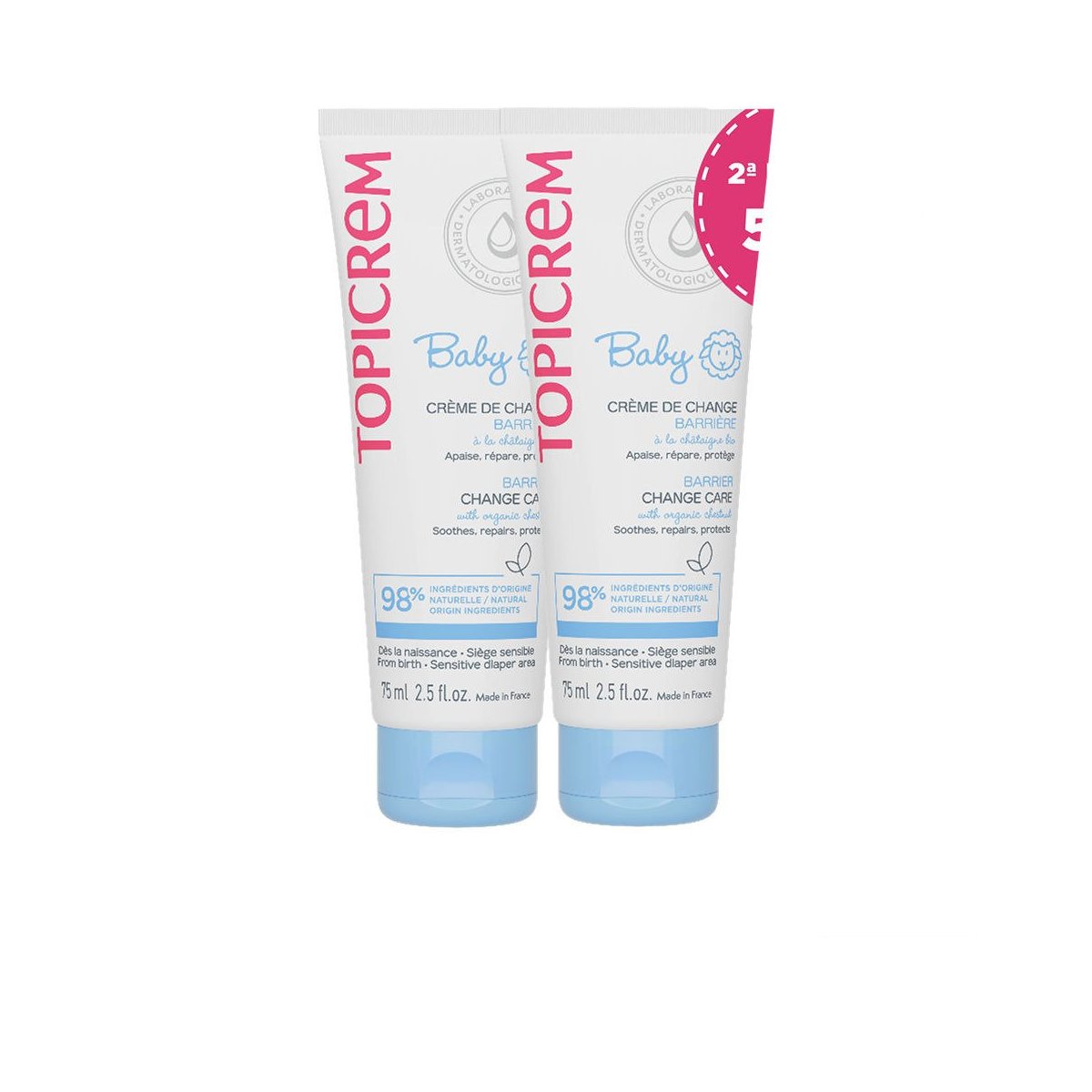 Baby Crema Cambio Pañal Acción Barrera Pack 2 x 75 ml