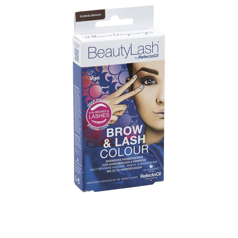 Beautylash Brow & Lash Colour kit tinte cejas y pestañas Castaño oscuro 1 u