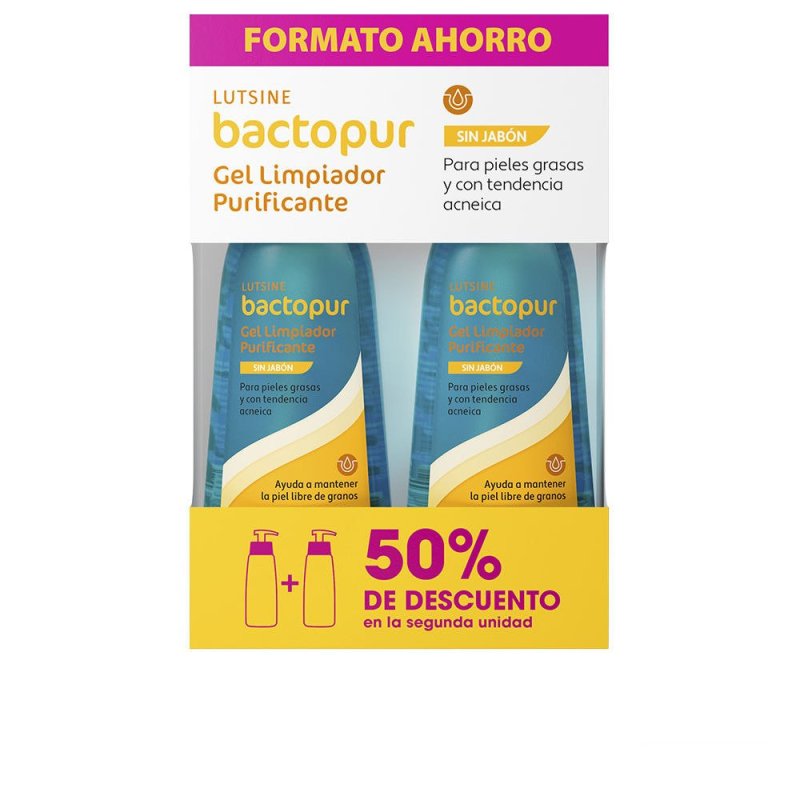 Bactopur gel limpiador purificante pack 2 x 200 ml