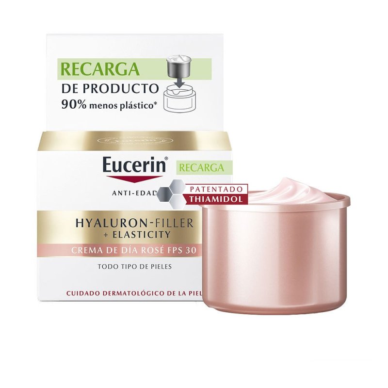 Hyaluron-Filler + Elasticity Rosé Crema Día Spf30 + Recarga 2 u