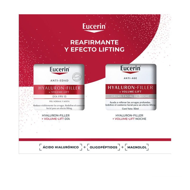 Hyaluron Filler + Volume-Lift Día Piel Normal Mixta Estuche 2 pz