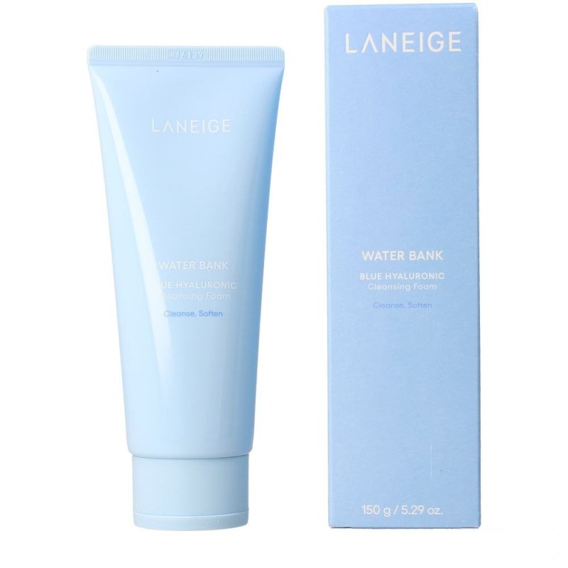Water Bank espuma limpiadora hialurónica azul 150 gr