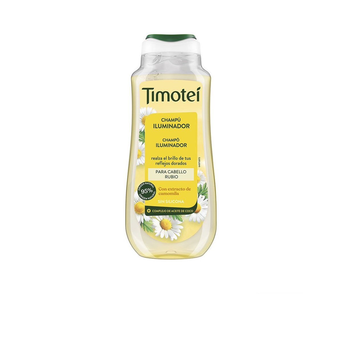 Timotei champu con extracto de camomila realza el brillo para cabello rubio 300 ml
