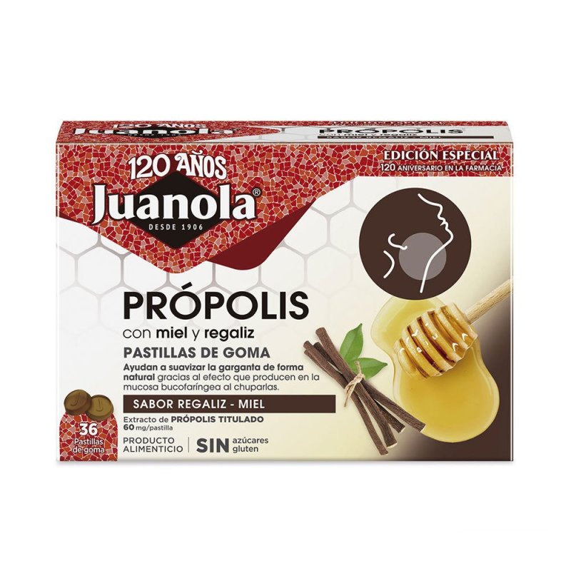 Própolis Regaliz Miel gummies 36 u