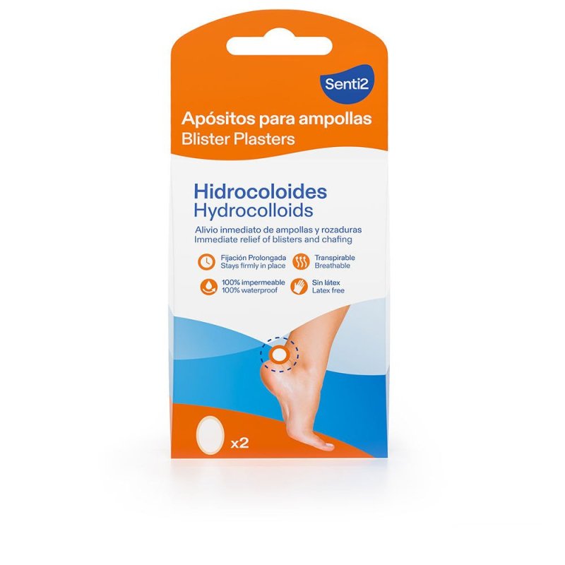 Apósitos hidrocoloides para ampollas 2 u