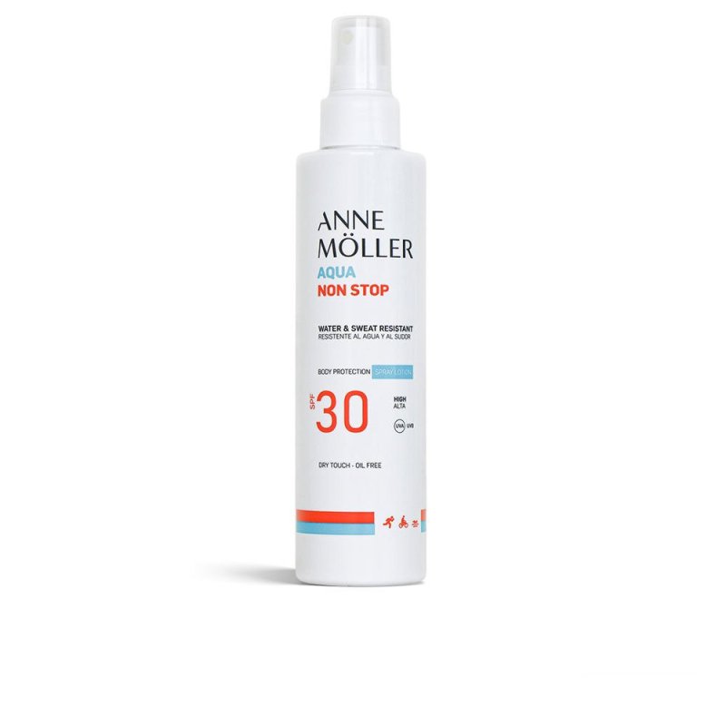 Aqua Non Stop resistente al agua y al sudor spray lotion Spf30 175 ml