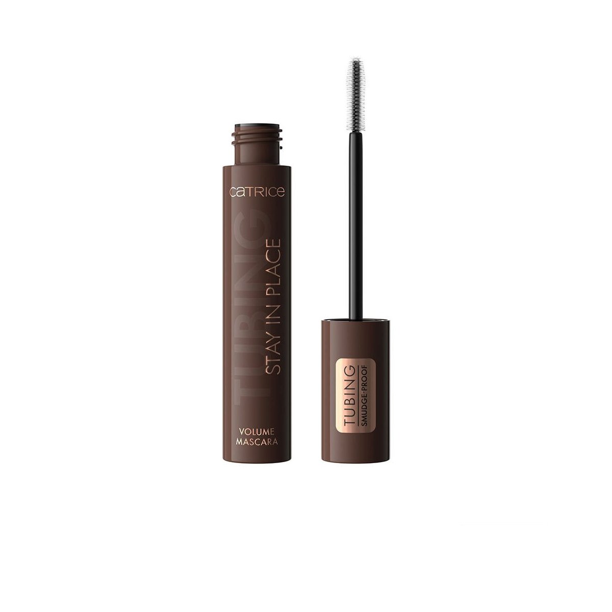 Tubing Stay in Place máscara de pestañas voluminizadora 020-Panda-Proof Brown 11 ml