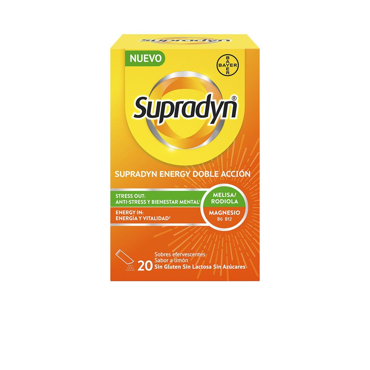 Supradyn Energy doble acción sobres efervescentes 20 u