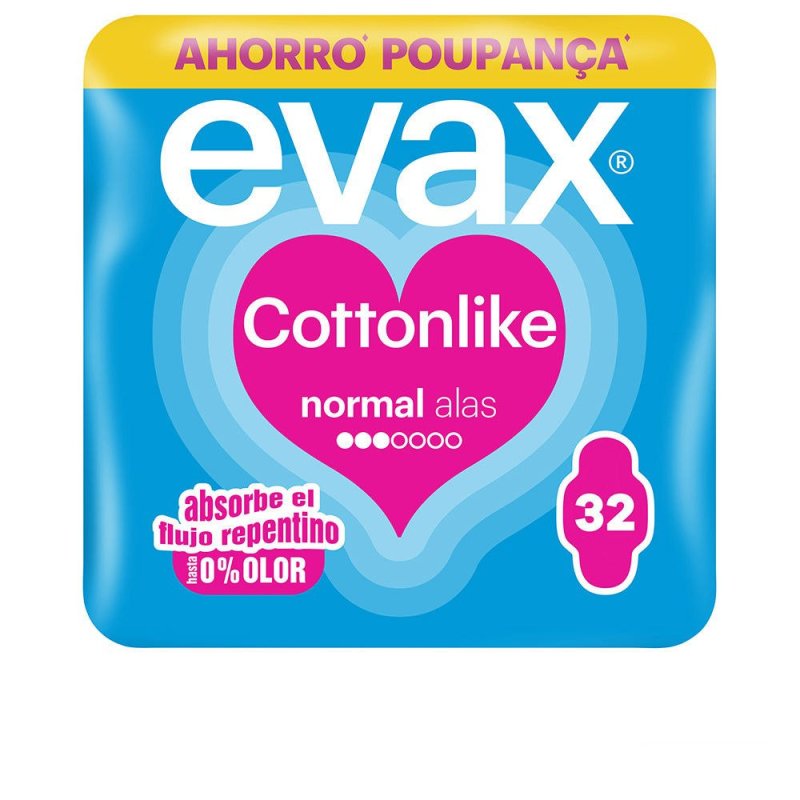 Evax Cottonlike compresas normal alas