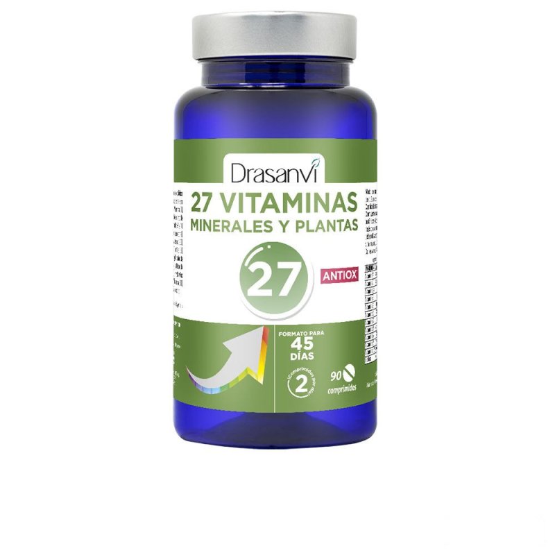 27 Vitaminas + Minerales Y Plantas Antiox comprimidos 90 u