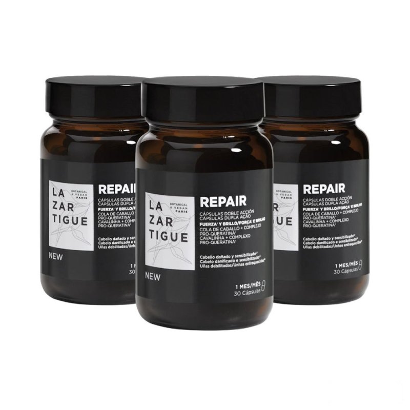 Repair cápsulas doble acción fuerza y brillo 90 u