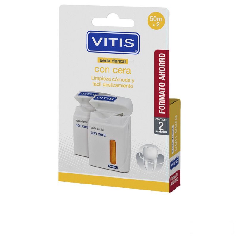 Vitis seda dental con cera duo 2 u