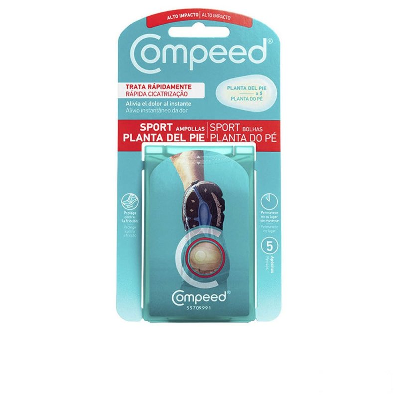 Ampollas sport planta pie 5 apósitos