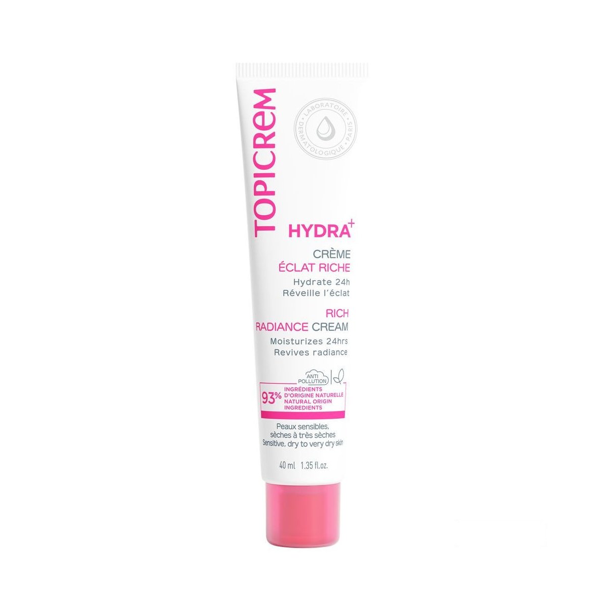 Hydra+ crema hidratante iluminadora rica 40 ml