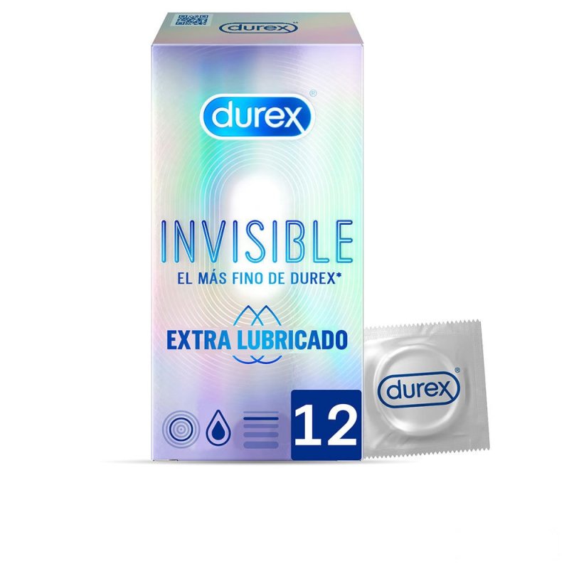 Invisible extra lubricado preservativos 12 u