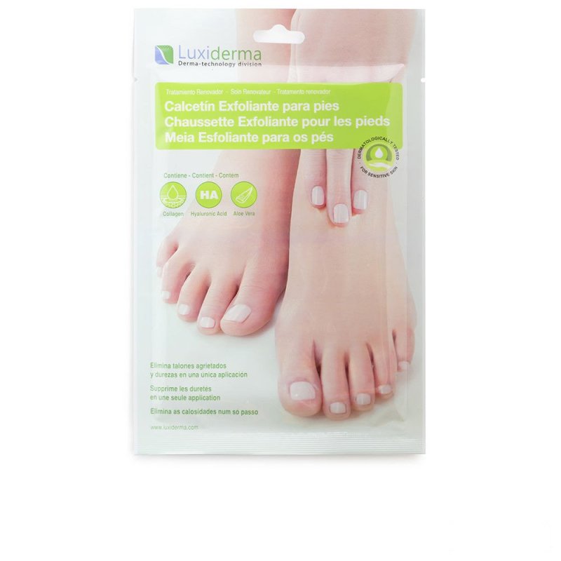 Luxiderma calcetín exfoliantes para pies 2 pz