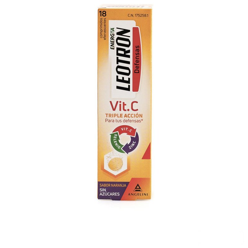 Vitamina C triple acción comprimidos efervescentes Naranja 18 u