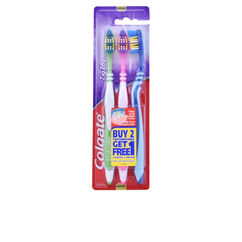 Zig Zag cepillo dientes medium 3 uds