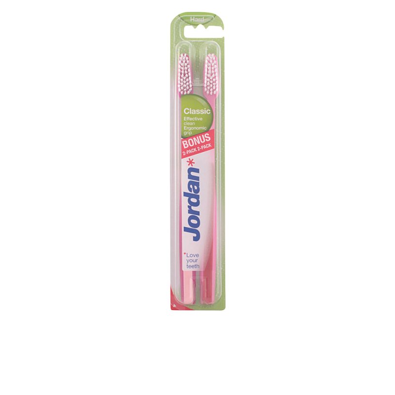 Jordan Classic cepillo dental duro 2 u