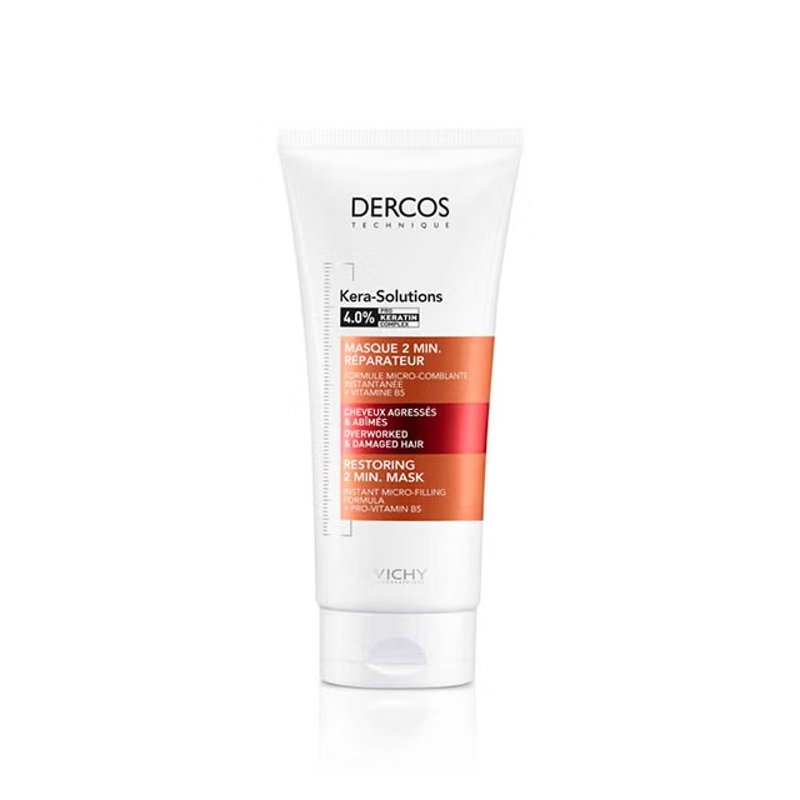 Dercos Kera Solutions mascarilla reparadora fórmula de microrellenado y complejo pro-keratin 200 ml