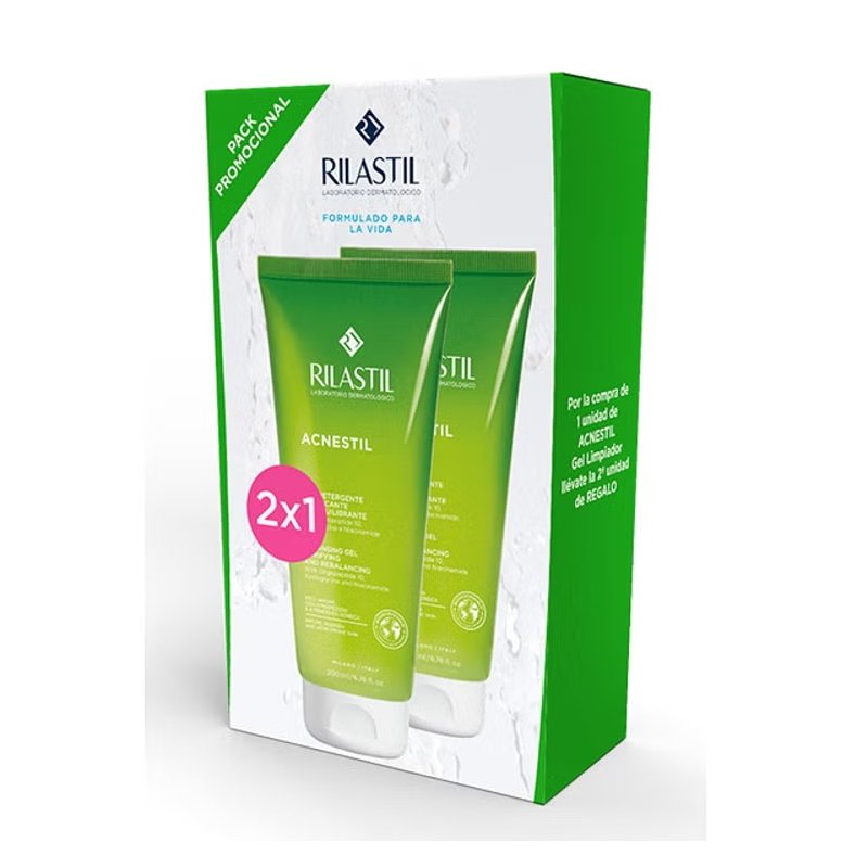 Acnestil gel limpiador purificante pack 2 x 400 ml